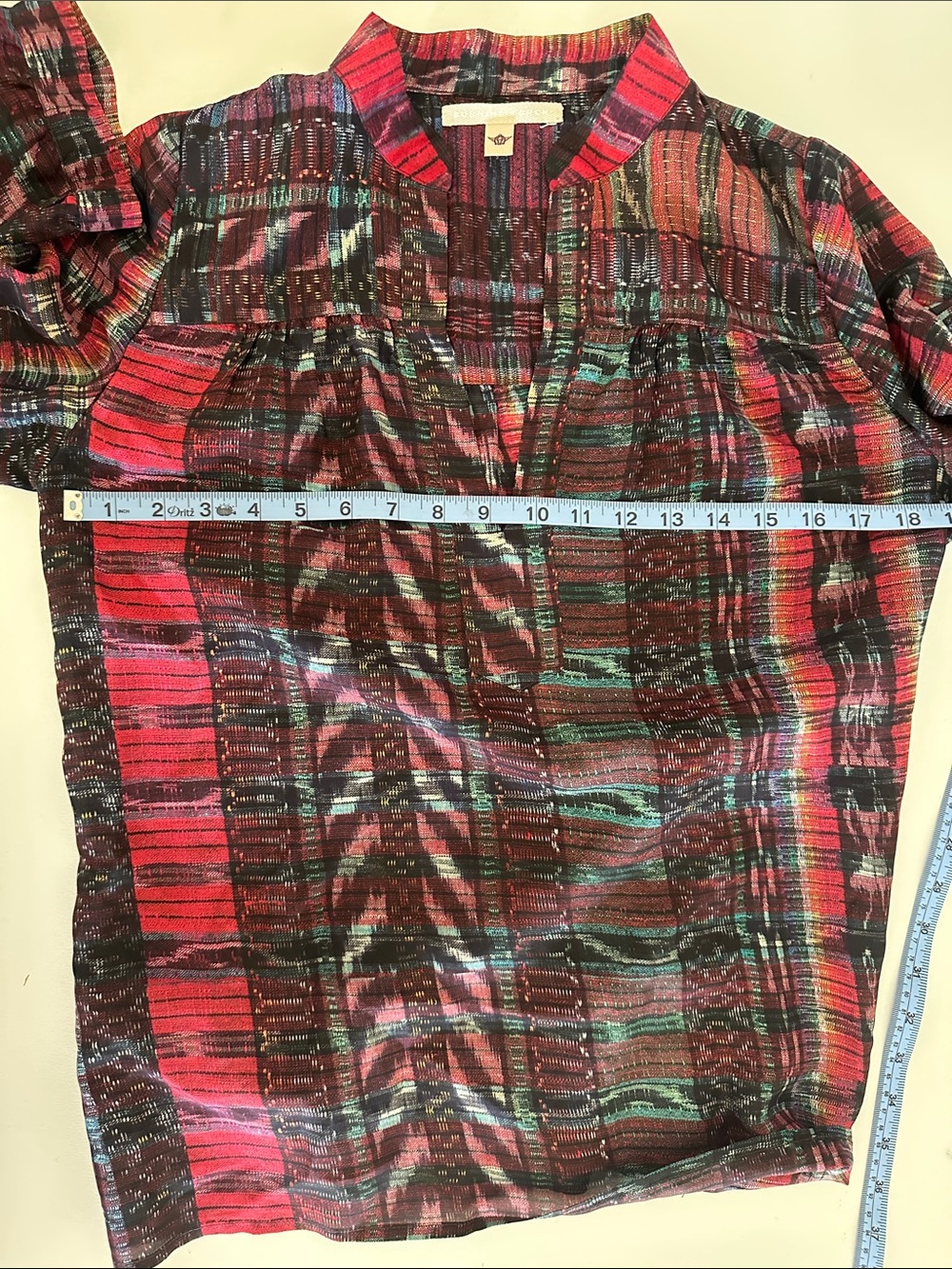 Women’s Patterned Silk Shirt - Picture 5 of 6